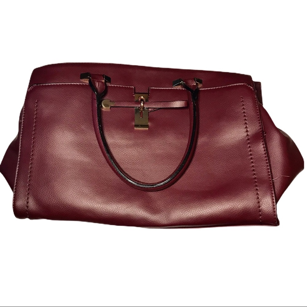 Eva Mendes Burgundy Purse - Picture 2 of 7